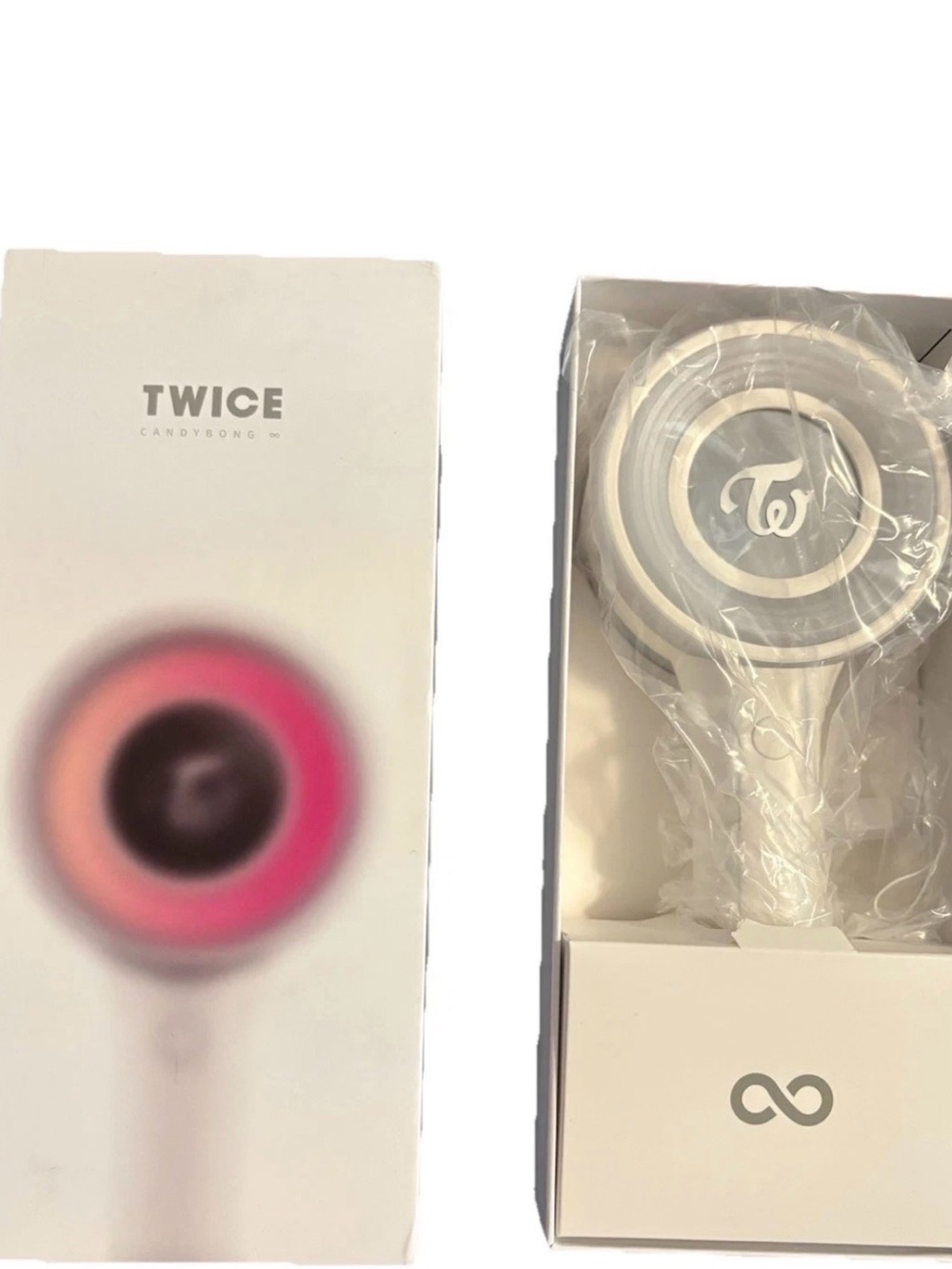 TWICE Official Lightstick (White & Pink Accents)